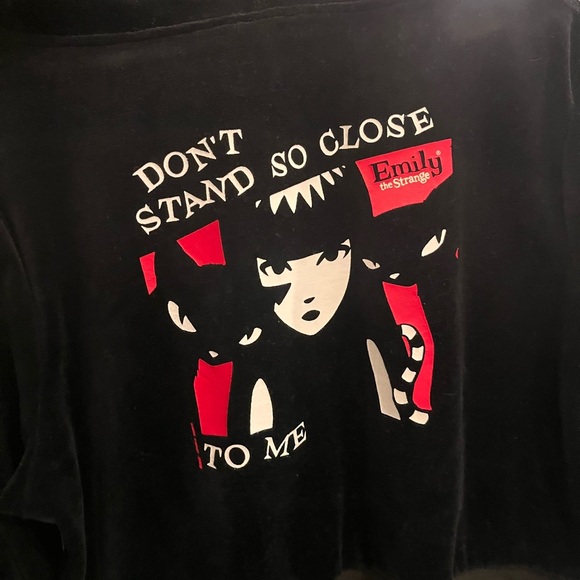 Emily the Strange Cat ear crop top - Picture 1 of 4